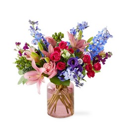 Breezy Meadows Bouquet - Blush Vase  from Flowers by Ramon of Lawton, OK